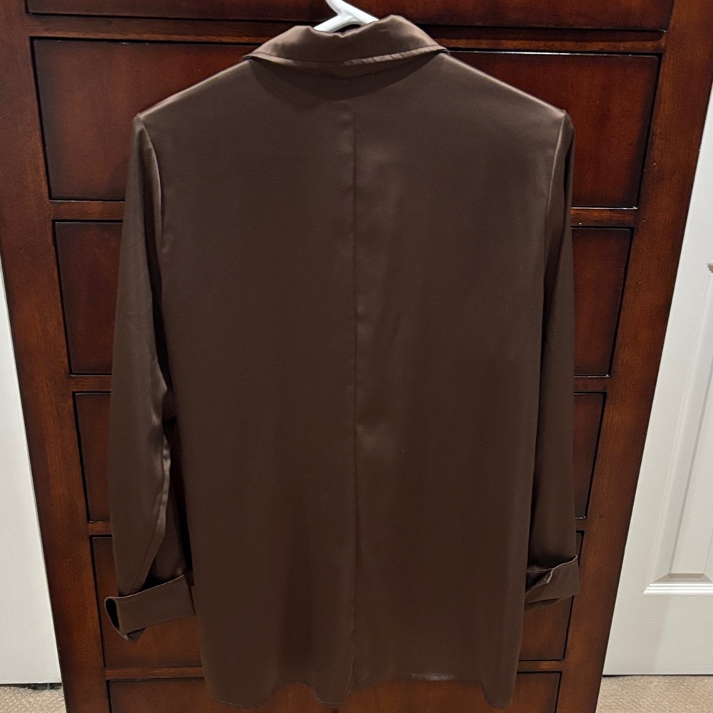 Elegant Brown Button Down Shirt - Picture 6 of 6
